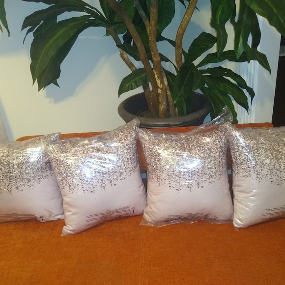 (4) Rose Gold Throw Pillows - Picture 2 of 2